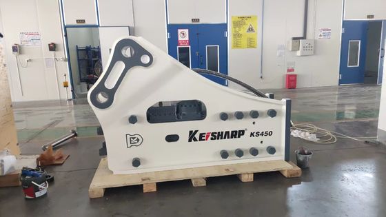KS450 نوع الجانب الصخرة الهيدروليكية الكاسحة آلة 190mm قطر الصخرة