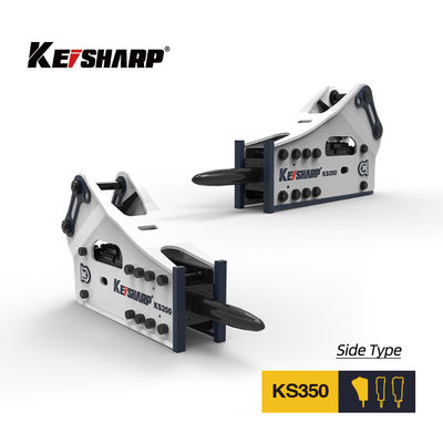 KS350 النوع الجانبي الكاسح الهيدروليكي 165mm شيزل 150-300bpm حفر كاسح الصخور