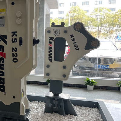 KS150 النوع الجانبي المكسّر الهيدروليكي 100mm قطر القصبة 350-700bpm مطرقة هيدروليكية للحفرة