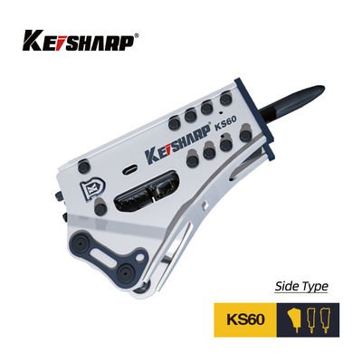 KS60 النوع الجانبي 53mm قطر الشفرة الهيدروليكية كسارة آلة المباراة 2.5-4.5طن الحفار