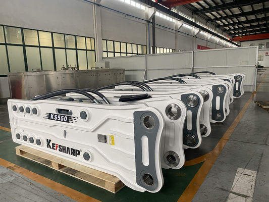 KS320 نوع الدبوس العلوي حفرة هيدروليكية كاسحة آلة 155mm قطر الشق
