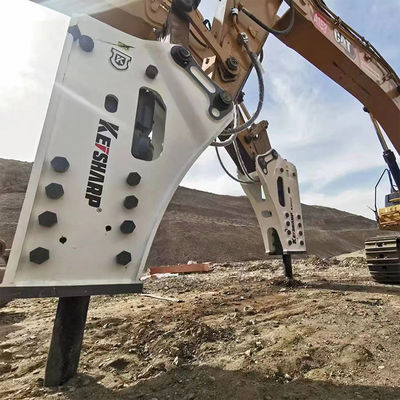 KS100 75mm شيزل هيدروليك كاسح الجانب النوع للحفر 6-9 طن