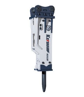 KS220 نوع هيدروليكي محفر صامت مكسّر 140mm قطر القصبة