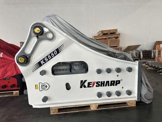 KS550 نوع الجانب الكاسح الهيدروليكي مع 200 ملم المباراة شيزل حفر 50-55t