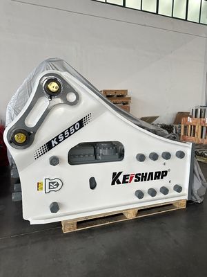 KS550 نوع الجانب الكسارة الهيدروليكية مع قطر 200mm شيزل للحفر بناء الطرق