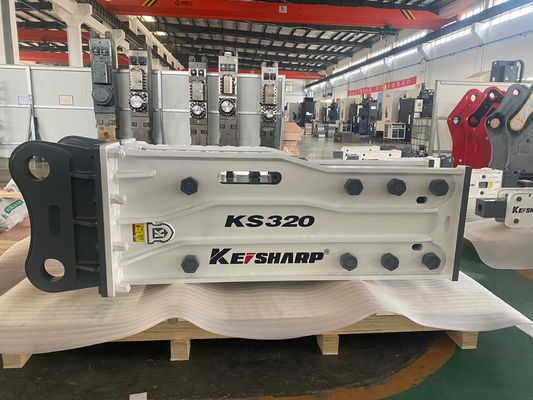 KS320 الجهاز الهيدروليكي للكسر الهيدروليكي للصخور 155mm قطر القصبة