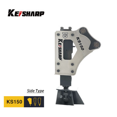 KS150 النوع الجانبي المكسّر الهيدروليكي 100mm قطر القصبة 350-700bpm مطرقة هيدروليكية للحفرة
