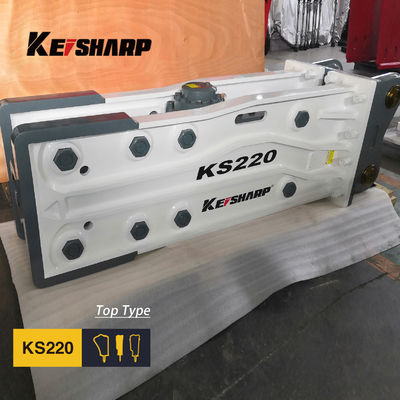 KS220 أفضل نوع صخرة الهيدروليكية كسارة الجهاز 140 ملم قطر الصخرة