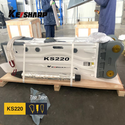 KS220 أفضل نوع صخرة الهيدروليكية كسارة الجهاز 140 ملم قطر الصخرة